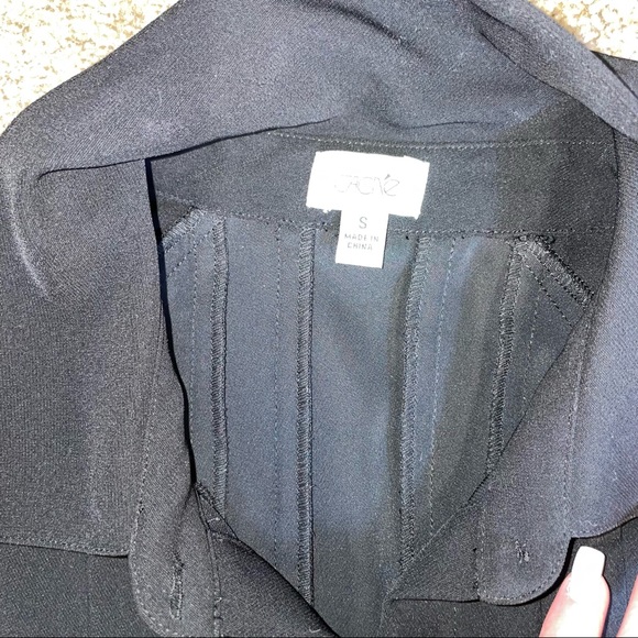 Cache Women's accordion Style Little black dress knee length SZ SM cap sleeve - Picture 10 of 10